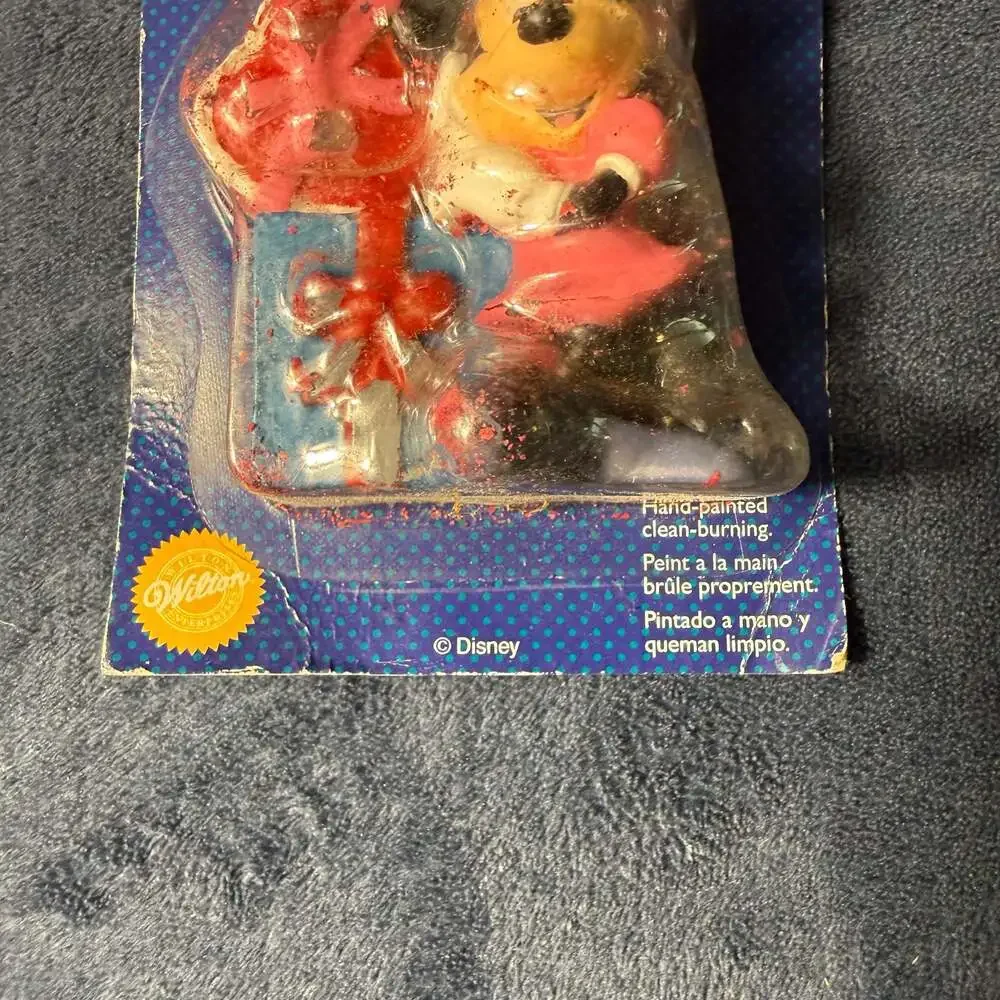 1998 Disney Mickey Unlimited Minnie Mouse Birthday Candle & Cake Decoration